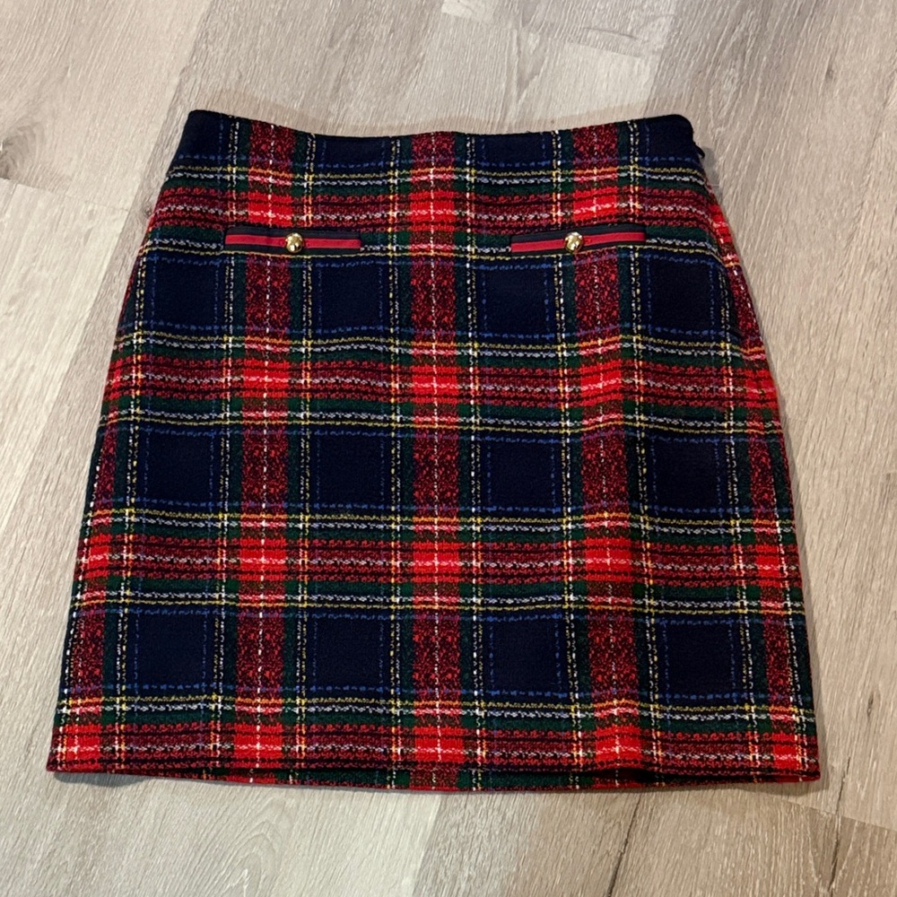 Talbots Plaid Mini Skirt